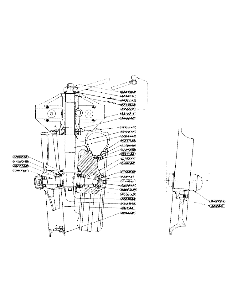 Схема запчастей Case IH DC-SERIES - (101) - DUAL FRONT WHEEL AND SPINDLE ASSEMBLY, FOR "DC" TRACTOR (06) - POWER TRAIN