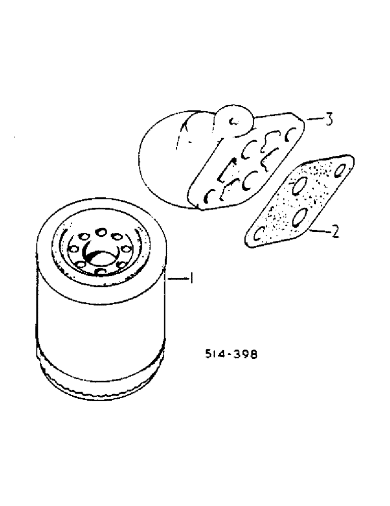 Схема запчастей Case IH 584 - (12-45) - LUBRICATING OIL FILTER Power