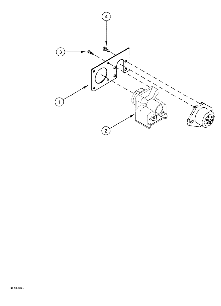 Схема запчастей Case IH AFS - (05-08) - IMPLEMENT CONNECTOR MOUNTING (9100, 9200 AND 9300 SERIES STEIGER TRACTOR) (55) - ELECTRICAL SYSTEMS