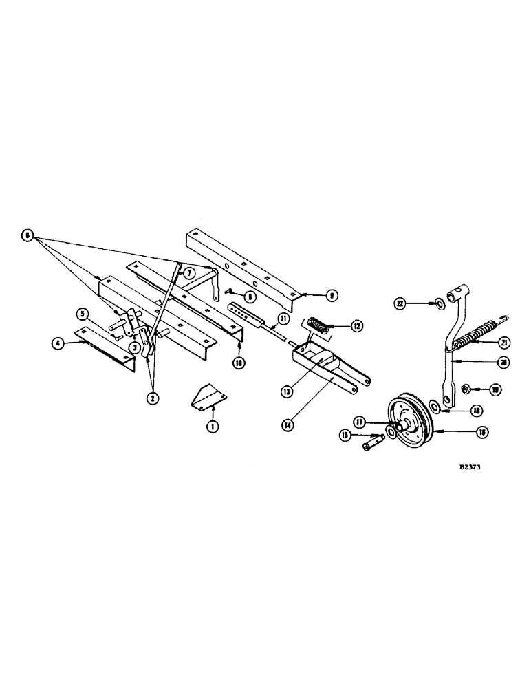 Схема запчастей Case IH 1060 - (136) - MAIN COMBINE DRIVE IDLER ASSEMBLY (14) - MAIN GEARBOX & DRIVE