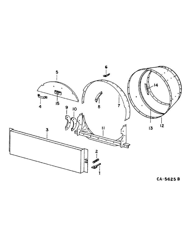 Схема запчастей Case IH 1460 - (21-16) - THRESHING ROTOR AND CONCAVES, CONE, S/N 1500 AND BELOW (14) - THRESHING