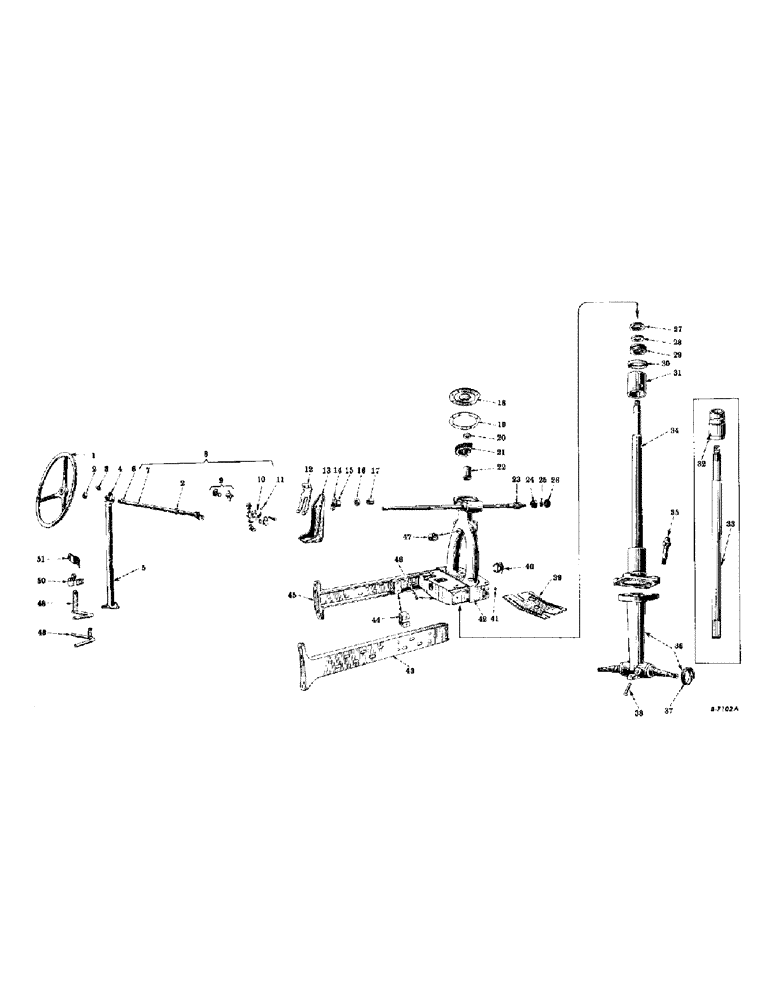 Схема запчастей Case IH SUPER-H - (112) - CHASSIS, STEERING MECHANISM, UPPER AND LOWER BOLSTERS AND FRONT FRAME CHANNELS (12) - CHASSIS