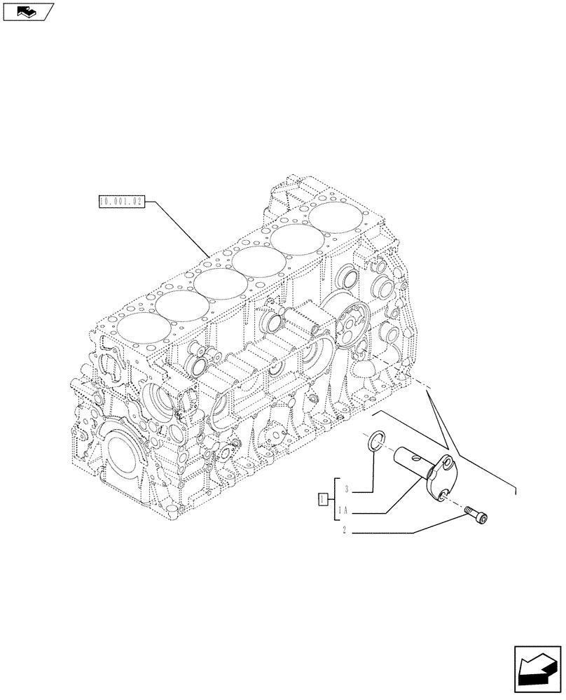 Схема запчастей Case IH F2CFE613A A016 - (10.304.04) - OIL PRESSURE REGULATION VALVE (504191874) (10) - ENGINE