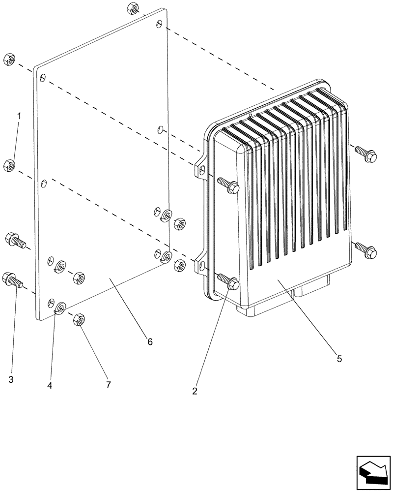 Схема запчастей Case IH 5130 - (88.430.01) - AUTO GUIDANCE CONTROL MODULE AND MOUNTING (88) - ACCESSORIES