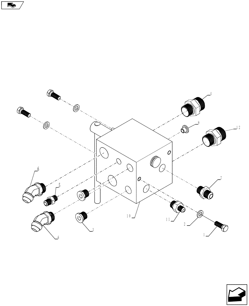 Схема запчастей Case IH 3580 - (35.104.01) - HYDRAULICS - VALVE ASSEMBLY (35) - HYDRAULIC SYSTEMS