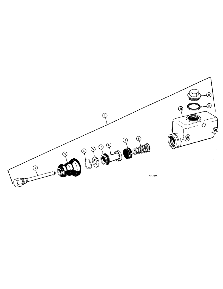 Схема запчастей Case IH 1470 - (118[1]) - MASTER BRAKE CYLINDER, SOLID MOUNTING SERIAL NUMBER 9812301 AND AFTER (07) - BRAKES