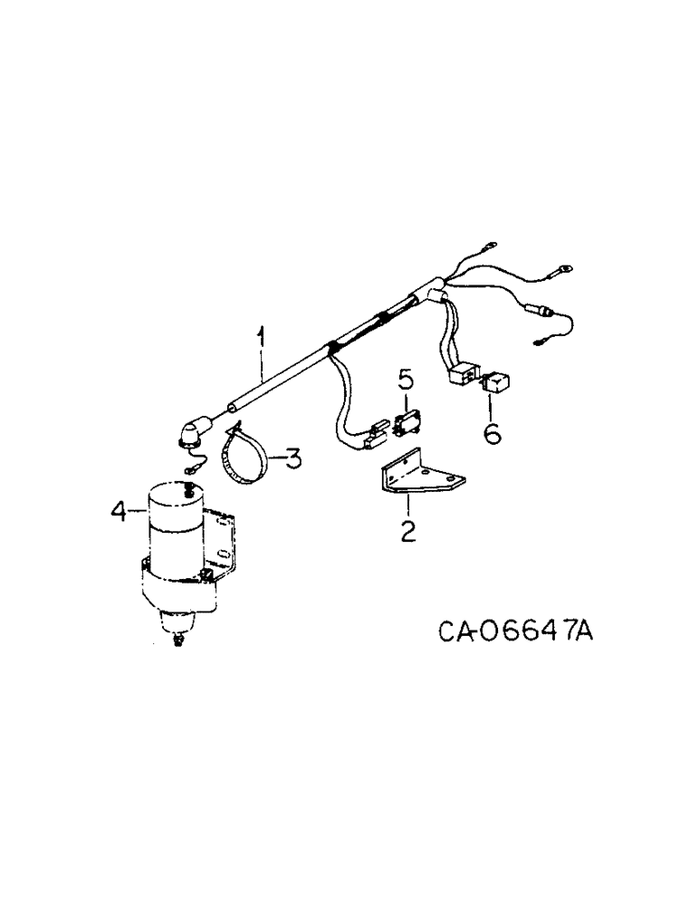 Схема запчастей Case IH 4786 - (08-13) - ELECTRICAL, DECELERATOR WIRING (06) - ELECTRICAL