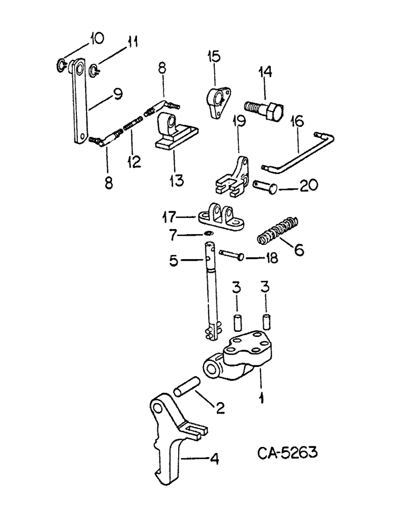 Схема запчастей Case IH 1586 - (07-19) - DRIVE TRAIN, PARK LOCK BRAKE, RANGE TRANSMISSION (04) - Drive Train