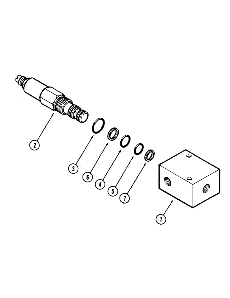 Схема запчастей Case IH 4694 - (8-300) - OPERATOR SEAT CONTROL VALVE (08) - HYDRAULICS