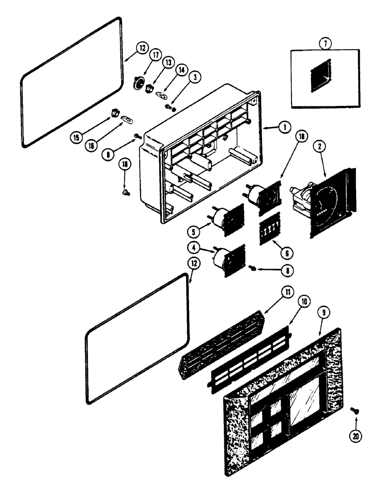 Схема запчастей Case IH 4690 - (4-084) - INSTRUMENT CLUSTER (04) - ELECTRICAL SYSTEMS