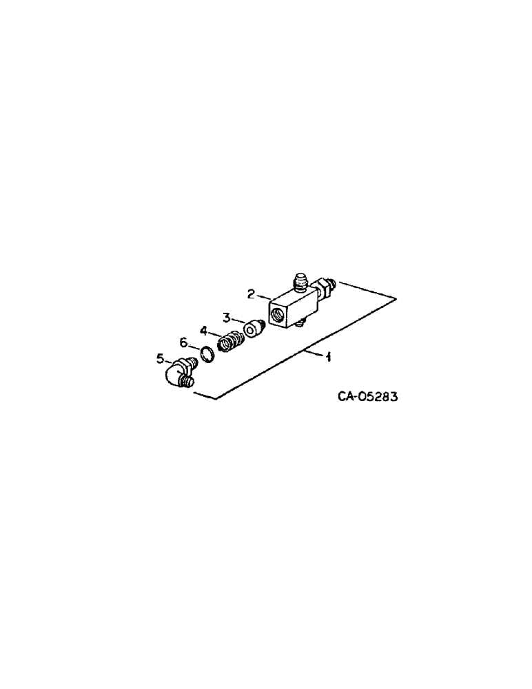 Схема запчастей Case IH 3788 - (04-04[A]) - BRAKES, BRAKE CHECK VALVE (5.1) - BRAKES