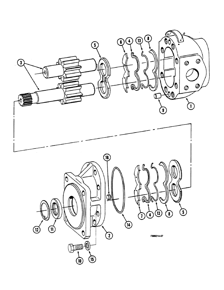 Схема запчастей Case IH 9150 - (6-028) - TRANSMISSION, LUBE PUMP (06) - POWER TRAIN