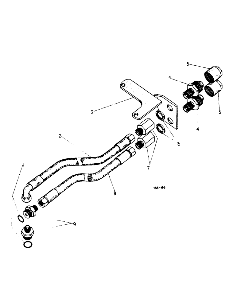 Схема запчастей Case IH 444 - (5-15) - SELF SEALING COUPLING ATTACHMENT, DOUBLE ACTING (08) - HYDRAULICS