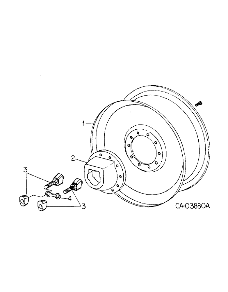 Схема запчастей Case IH 7488 - (15-02) - WHEELS AND TRACTION, OUTER DUAL REAR WHEELS Wheels & Traction