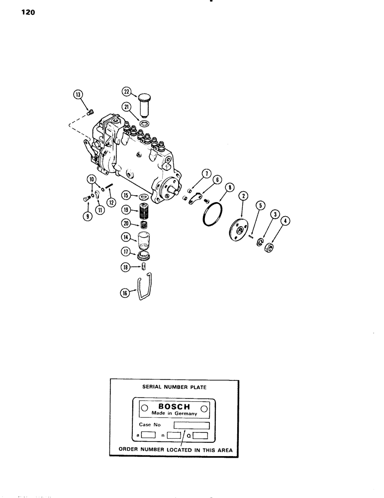 Схема запчастей Case IH 504BDT - (120) - FUEL INJECTION PUMP, 504BDT TUBROCHARGED ENGINES, B, E, H (03) - FUEL SYSTEM