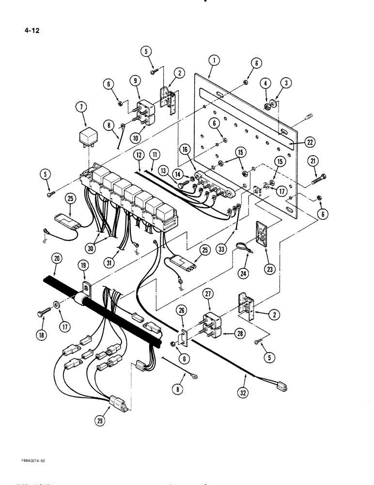 Схема запчастей Case IH STEIGER - (4-12) - SYSTEMS CIRCUIT BREAKERS AND SOLENOIDS (04) - ELECTRICAL SYSTEMS