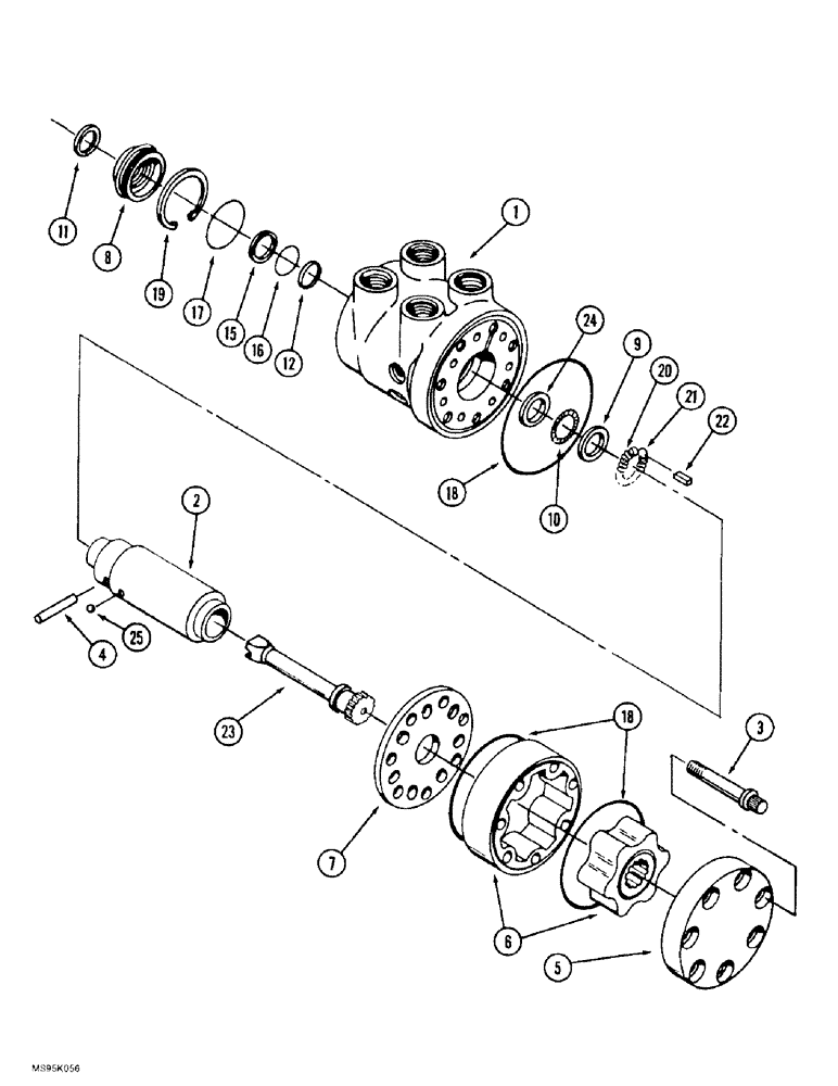 Схема запчастей Case IH 9380 QUADTRAC - (5-014) - STEERING CONTROL VALVE (05) - STEERING