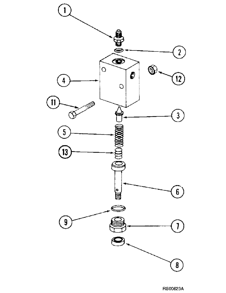 Схема запчастей Case IH 1680 - (6-18) - FOOT-N-INCH VALVE (03) - POWER TRAIN