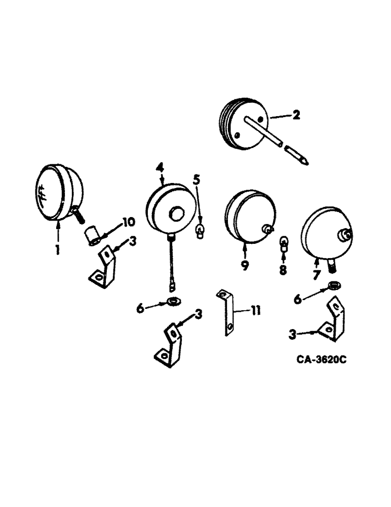 Схема запчастей Case IH 815 - (08-12) - ELECTRICAL, LIGHTS (06) - ELECTRICAL