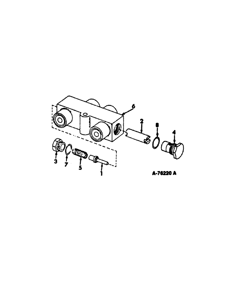 Схема запчастей Case IH 815 - (10-41[1]) - HYDRAULICS, HEADER AUTOMATIC CONTROL VALVE, SERIAL NO. 19446 AND BELOW (07) - HYDRAULICS