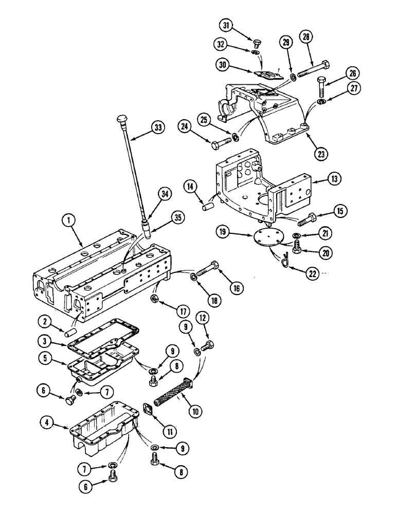 Схема запчастей Case IH 1594 - (9-344) - FRONT MAIN FRAME AND CLUTCH HOUSING (09) - CHASSIS/ATTACHMENTS