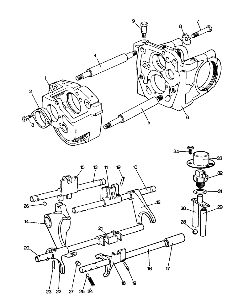 Схема запчастей Case IH 995 - (C01-1) - GEARBOX, GEARBOX ASSEMBLIES, 990, 995, 996, 990Q, 990SK, 995Q, 995SK, 996Q, 996SK, 990G, 995G, 996G Gearbox