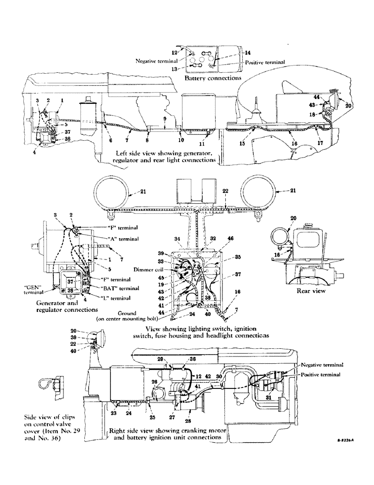 Схема запчастей Case IH 230 - (114) - ELECTRICAL SYSTEM, STARTING AND LIGHTING, BATTERY IGNITION, 6 VOLT, FARMALL 230 TRACTORS (06) - ELECTRICAL SYSTEMS