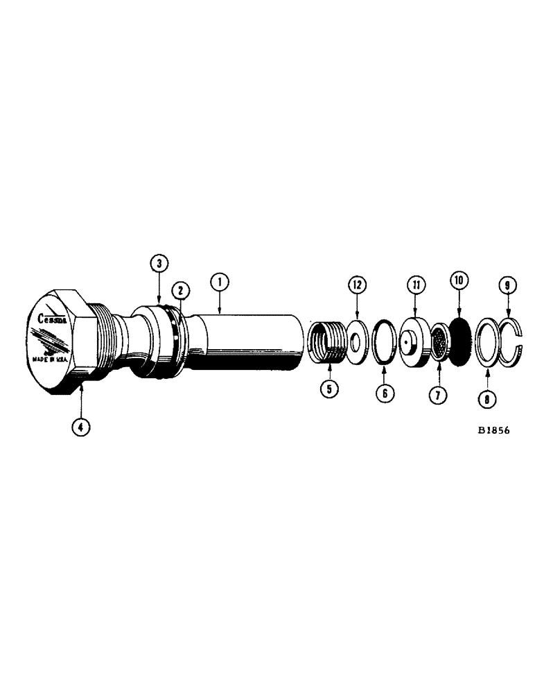 Схема запчастей Case IH 960 - (278[1]) - RELIEF VALVE ASSEMBLY (35) - HYDRAULIC SYSTEMS