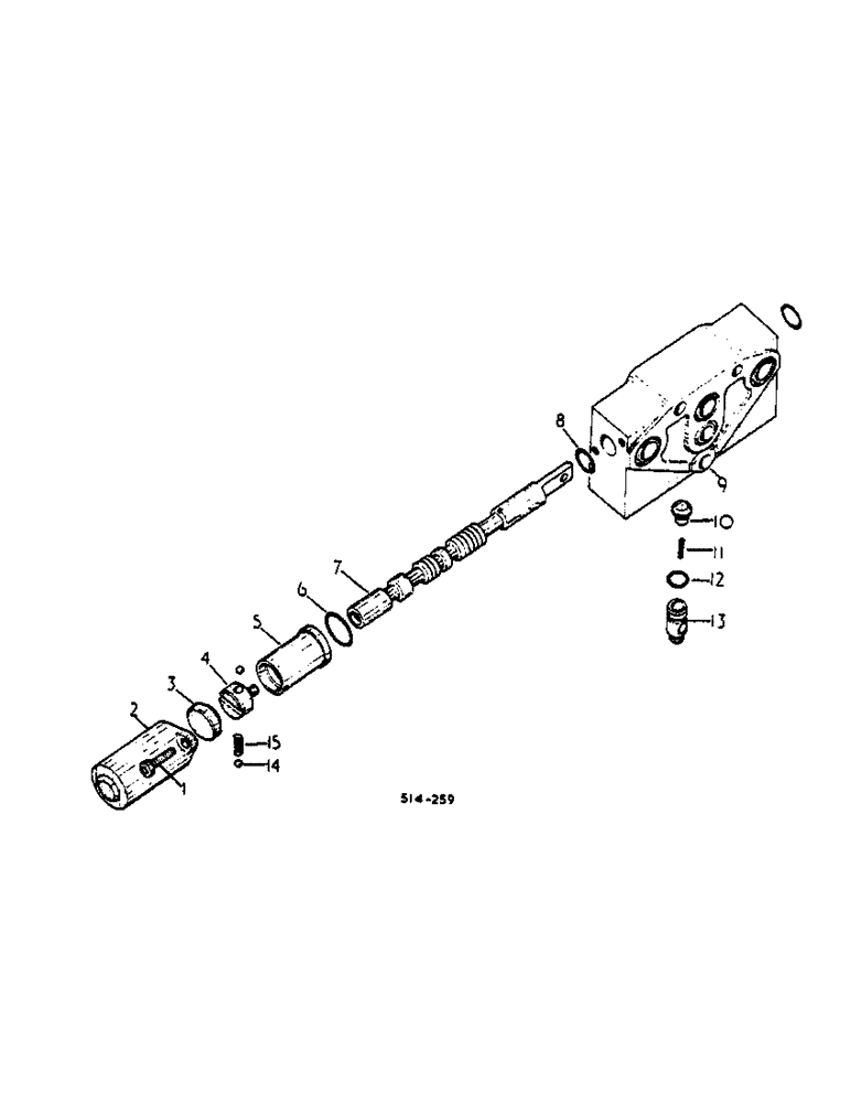 Схема запчастей Case IH 2500 - (10-045) - DOUBLE ACTING AUXILIARY HYDRAULIC VALVE, 574 S/N 010992 AND UP, 2500 S/N 000630 AND UP (07) - HYDRAULICS