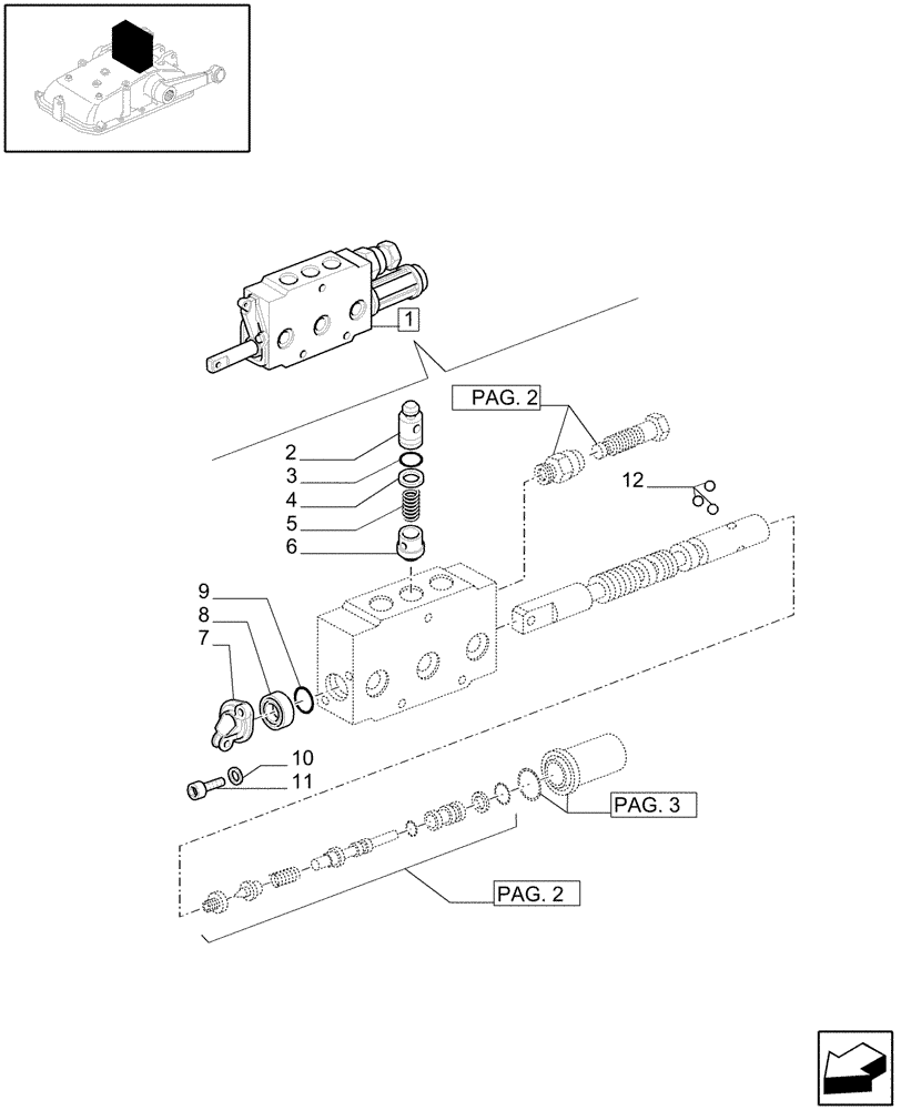 Схема запчастей Case IH JX1075C - (1.82.7/09B[01]) - DOUBLE - ACTING EXTERNAL CONTROL VALVE WITH FLOAT AND AUTOMATIC CUTOUT - C5484 (07) - HYDRAULIC SYSTEM