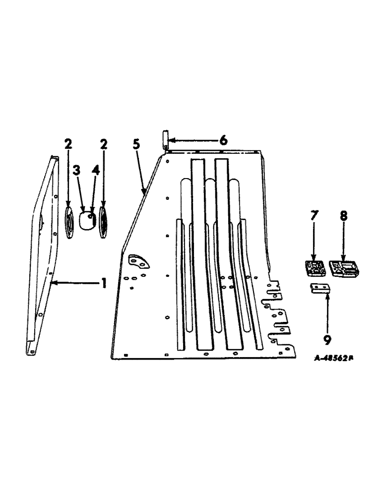 Схема запчастей Case IH 46 - (53) - FEED OPENING TOP SHEET 