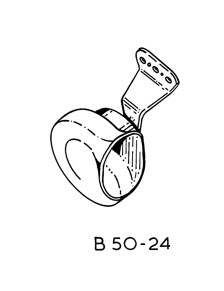 Схема запчастей Case IH 258 - (08-043) - HORN (06) - ELECTRICAL