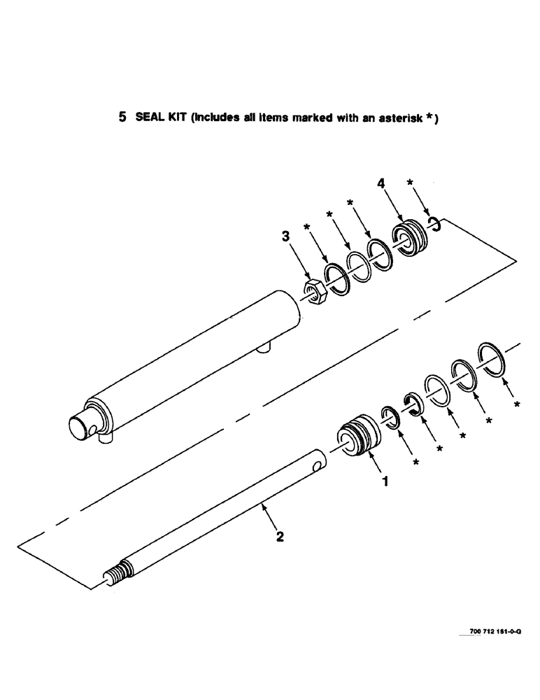 Схема запчастей Case IH 8465 - (8-24) - HYDRAULIC CYLINDER ASSY., TENSIONER & EJECTOR, 700712161 HYD. CYL. COMPLETE, 2" BORE X 12 " STROKE (07) - HYDRAULICS