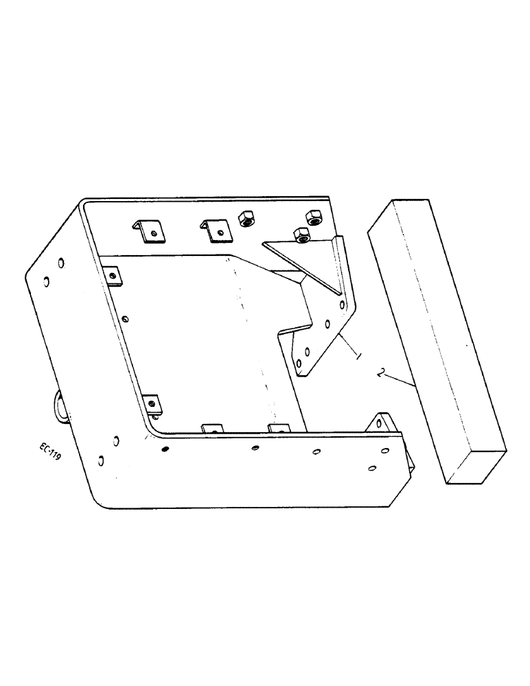 Схема запчастей Case IH 484 - (C01-3) - FRONT BOLSTER, FOR USE WITH CAMERON GARDNER LOADER Suspension