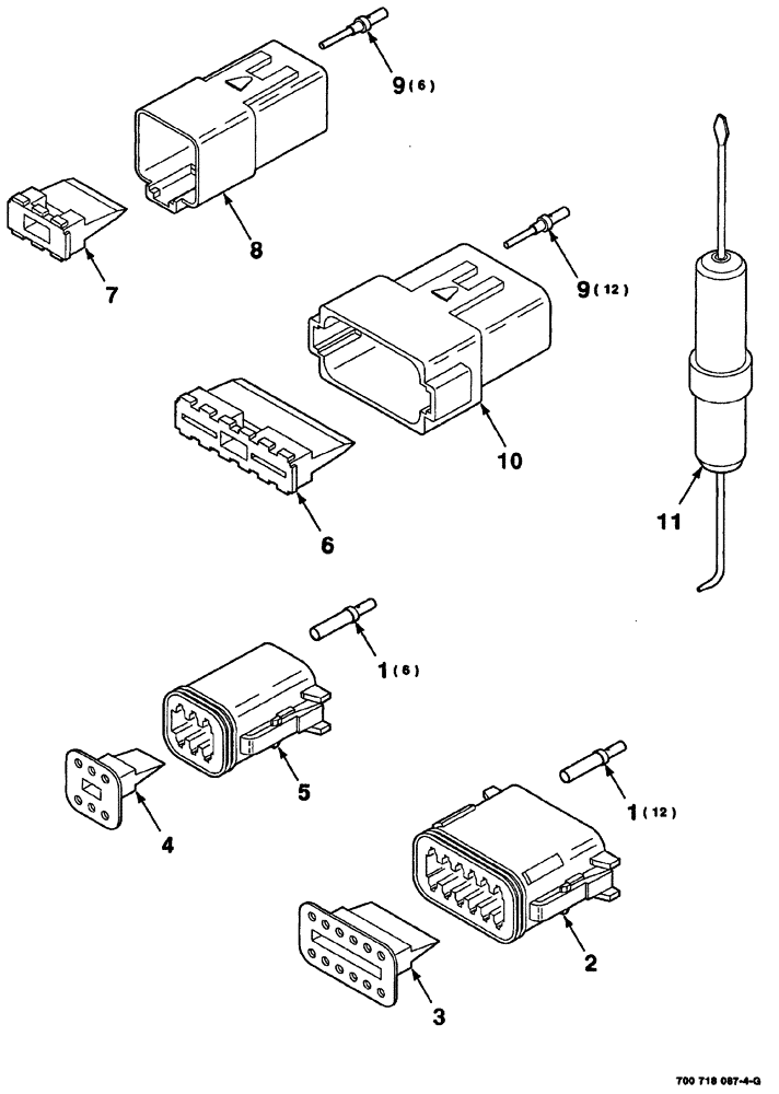 Схема запчастей Case IH 8880 - (04-050) - ELECTRICAL HARNESS SERVICE PARTS (55) - ELECTRICAL SYSTEMS