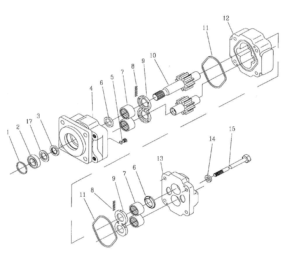 Схема запчастей Case IH 7700 - (B03[07]) - HYDRAULIC MOTOR M50A Hydraulic Components & Circuits