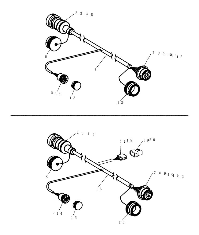 Схема запчастей Case IH 600 - (55.100.01) - TOW BEHIND SEED TOOL HARNESS (55) - ELECTRICAL SYSTEMS