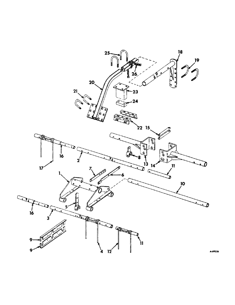 Схема запчастей Case IH 330 - (N-11) - MULCHER ATTACHMENT 