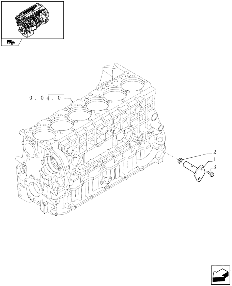 Схема запчастей Case IH F3CE0684C E002 - (0.30.3) - OIL PRESSURE REGULATION VALVE (99459425) 