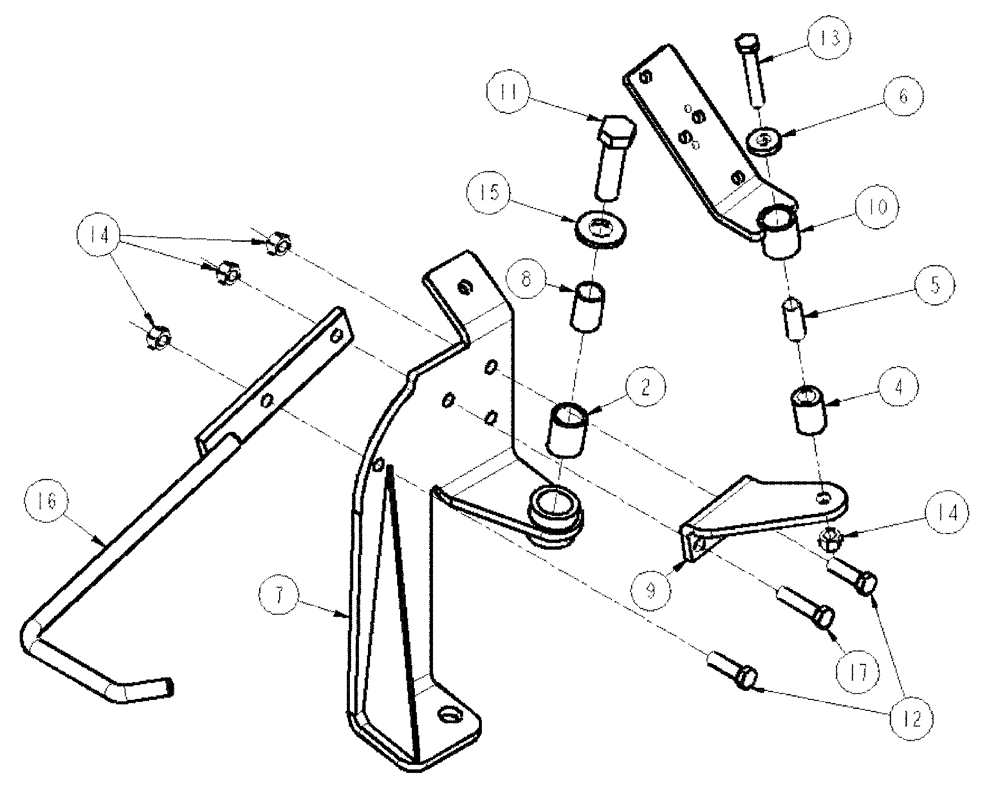 Схема запчастей Case IH SPX4260 - (04-016) - HOSE PIVOT GROUP, RF Suspension & Frame