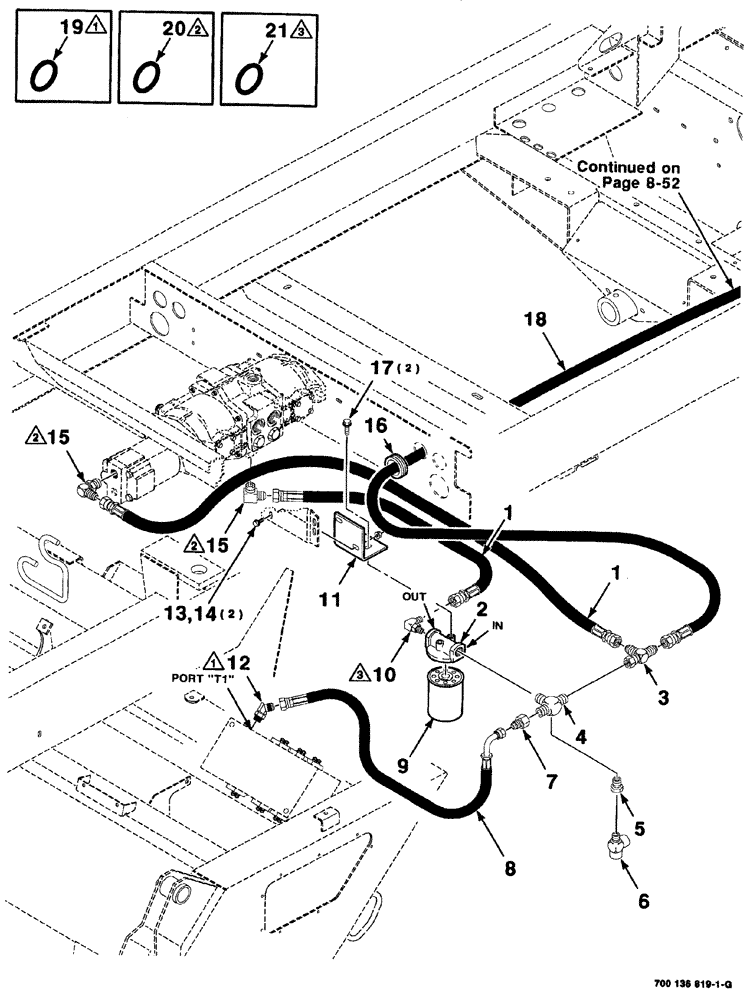 Схема запчастей Case IH 8880 - (08-050) - HYDRAULIC HEADER DRIVE CHARGE ASSEMBLY - FRONT (35) - HYDRAULIC SYSTEMS