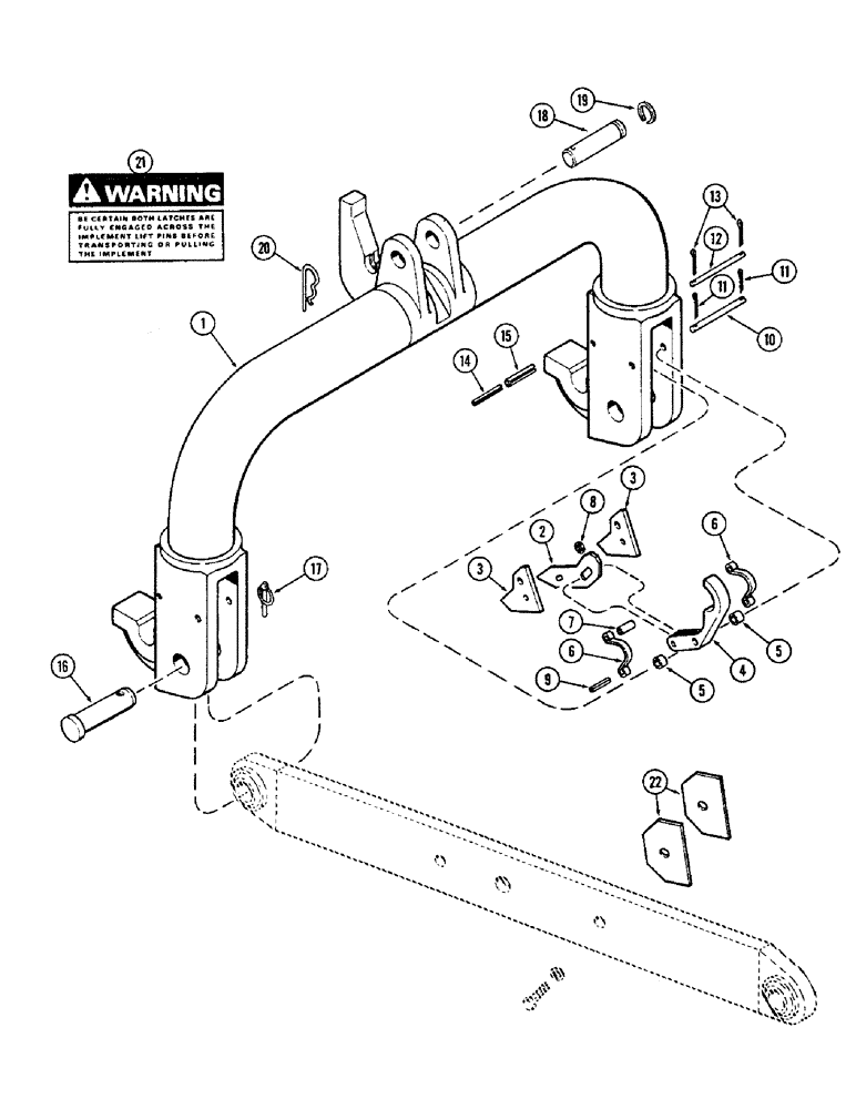 Схема запчастей Case IH 2470 - (406) - QUICK HITCH COUPLER (09) - CHASSIS/ATTACHMENTS