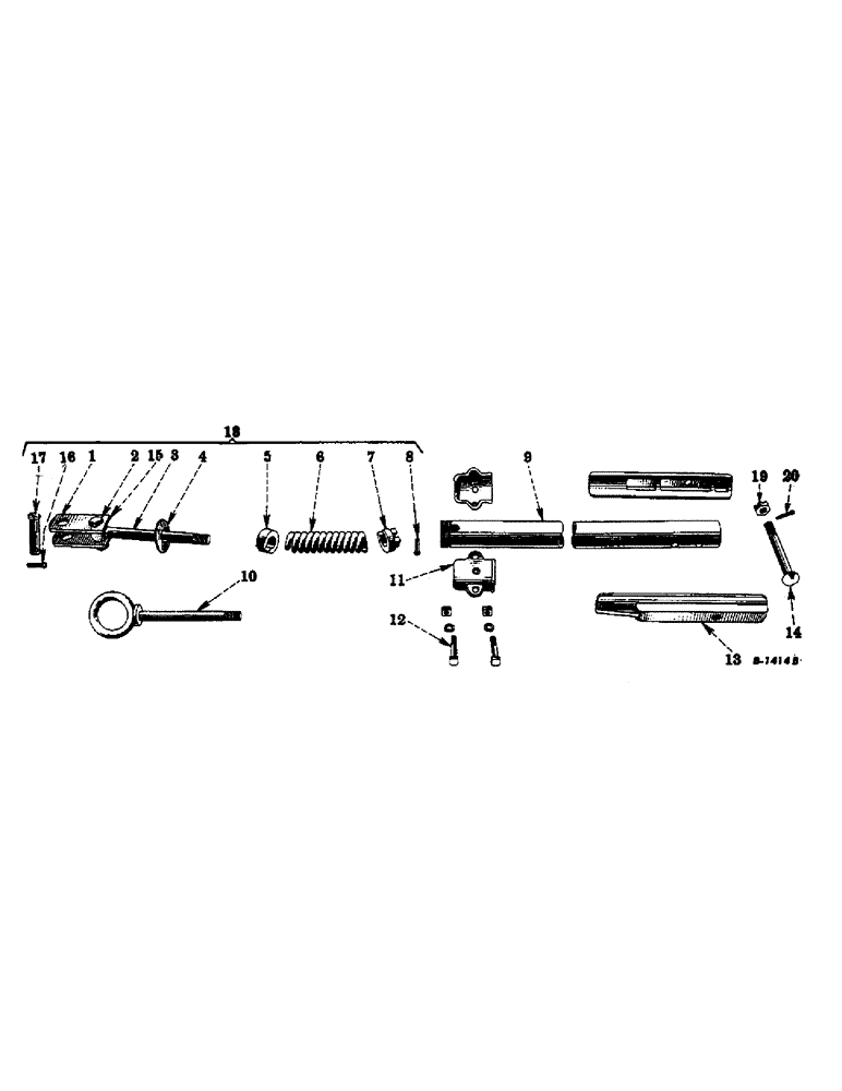 Схема запчастей Case IH VARIOUS - (A-12) - STUB TONGUE AND PINTLE HOOK TRACTOR HITCH, SPECIAL 