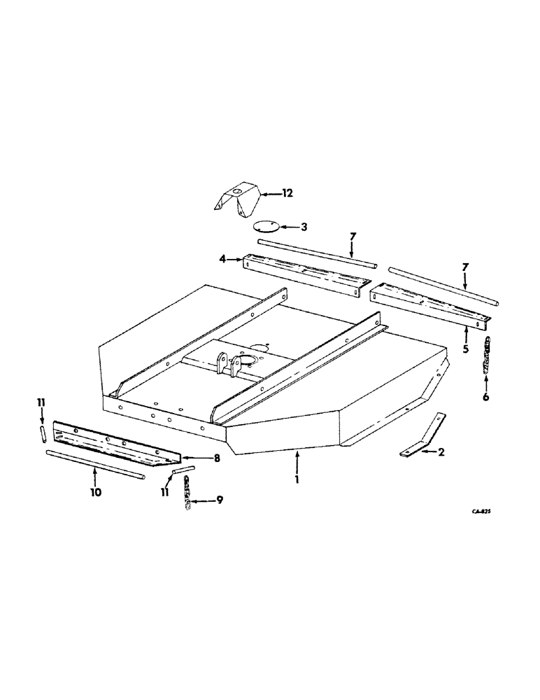 Схема запчастей Case IH 111 - (T-3) - PLATFORM AND CHAIN GUARD 