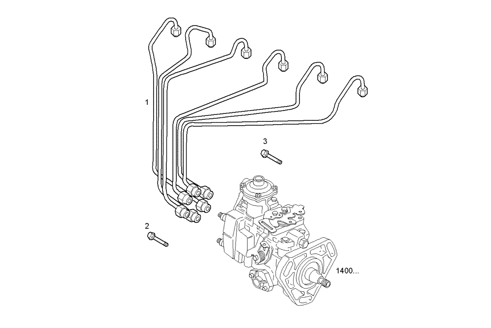 Схема запчастей Case IH F4GE0684C D600 - (2020.135) - INJECTION PIPES 