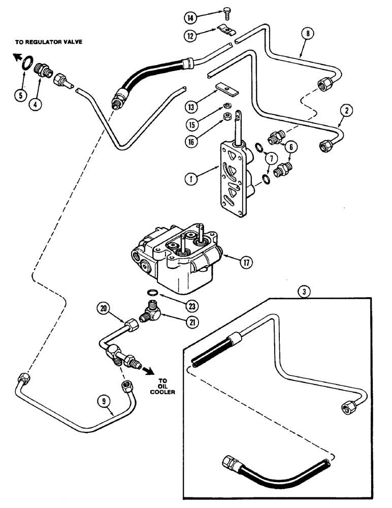 Схема запчастей Case IH 2290 - (8-366) - HYDRAULICS, MECHANICAL SHIFT VALVE CIRCUIT (08) - HYDRAULICS