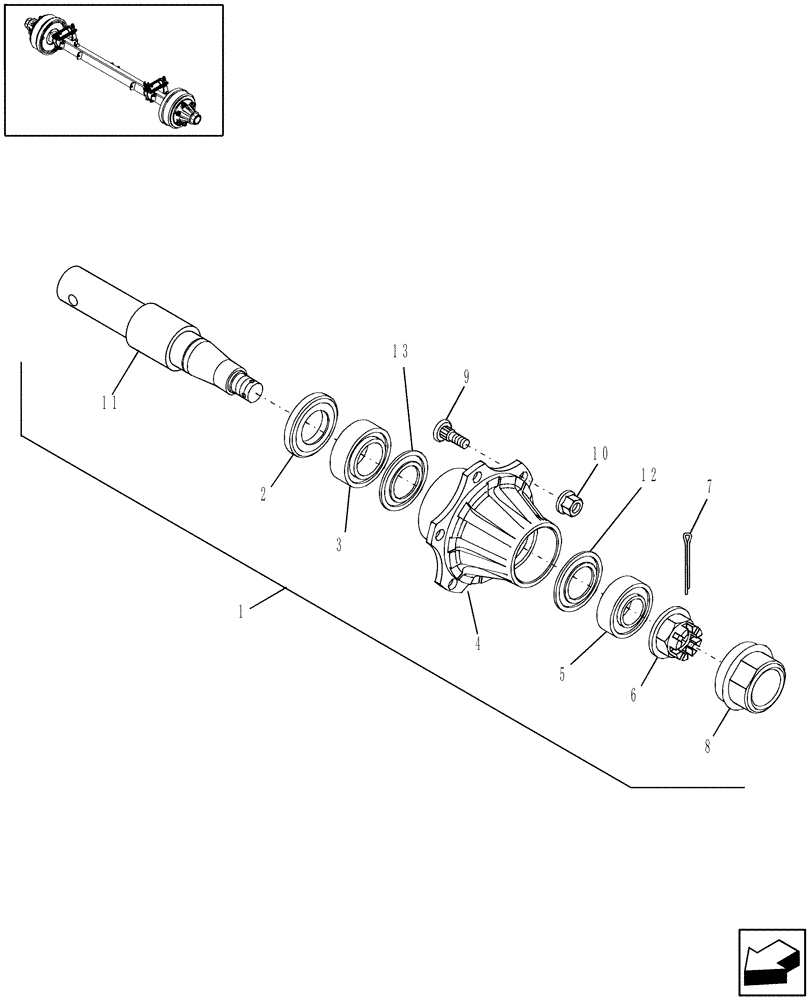 Схема запчастей Case IH RBX452 - (11.41) - WHEELS, HUB & SPINDLE, HEAVY DUTY (11) - WHEELS