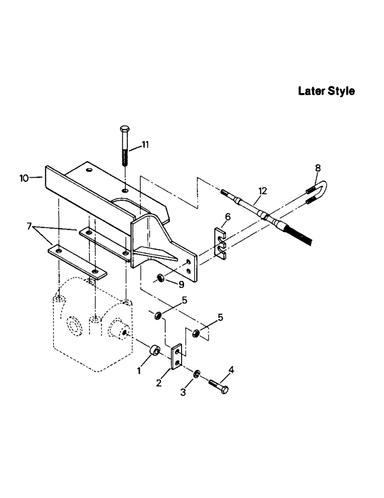 Схема запчастей Case IH PT225 - (04-45) - PT TWO-SPEED TRANSMISSION LINKAGE (04) - Drive Train