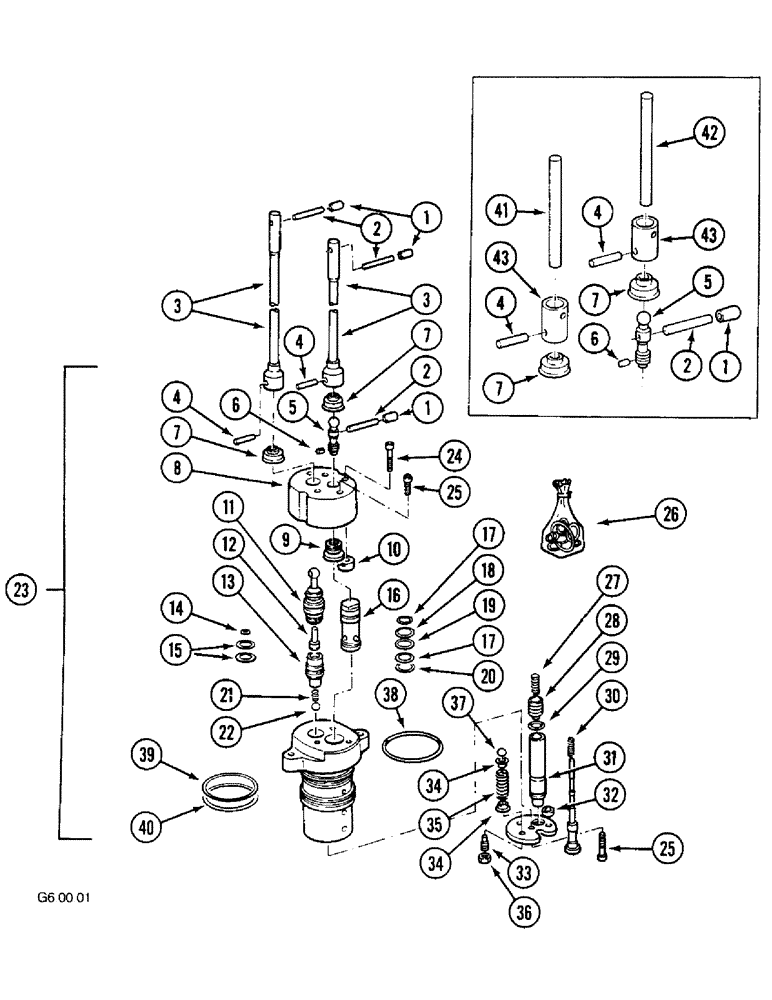 Схема запчастей Case IH 2120 - (8-20) - HYDRAULIC LIFT, DISTRIBUTOR VALVE (08) - HYDRAULICS