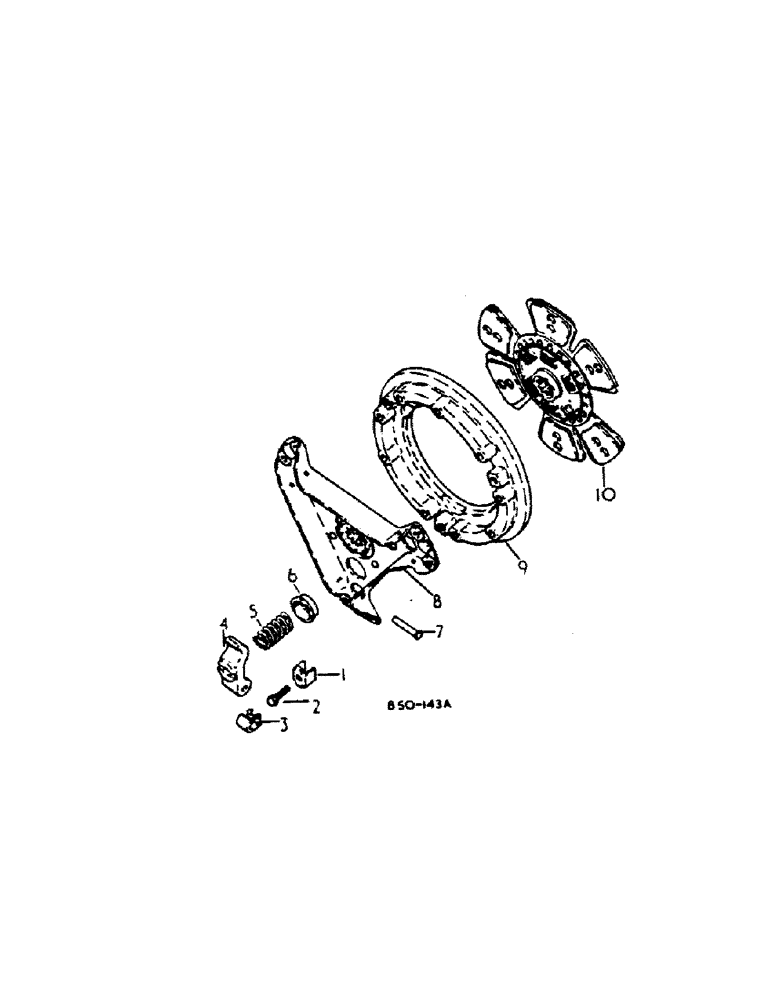 Схема запчастей Case IH 784 - (07-06) - DRIVE TRAIN, CLUTCH, 11 INCH, DANA, SERIAL NO. 9490 AND BELOW (04) - Drive Train